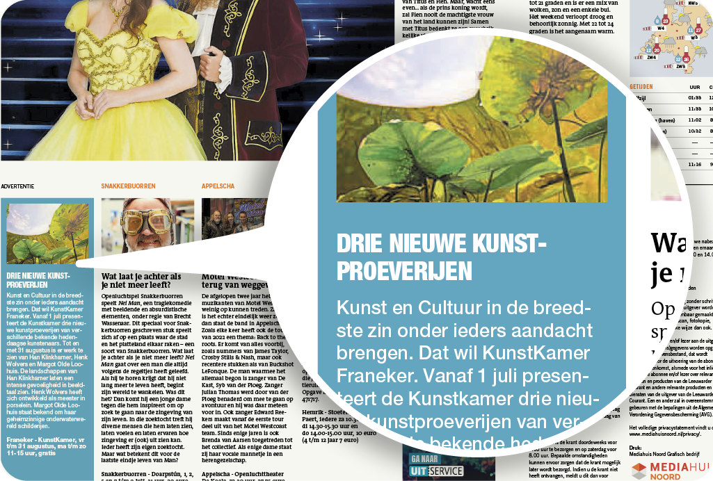 Redactionele aandacht in de krant